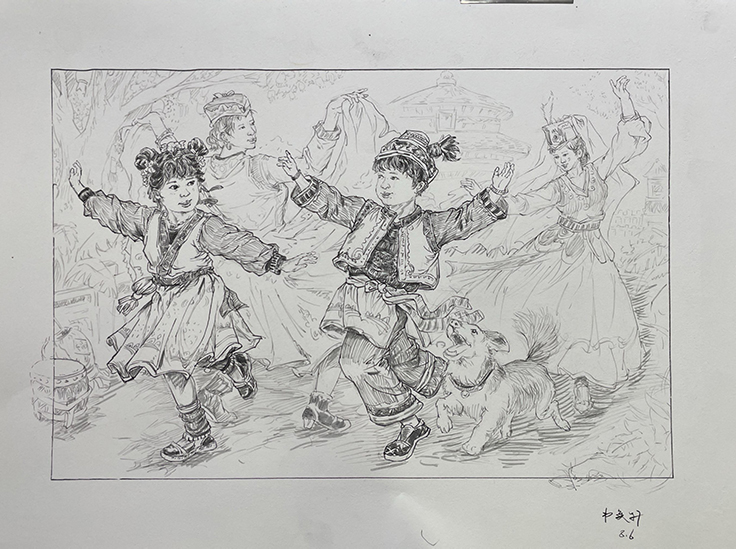 韦奕轩速写作品